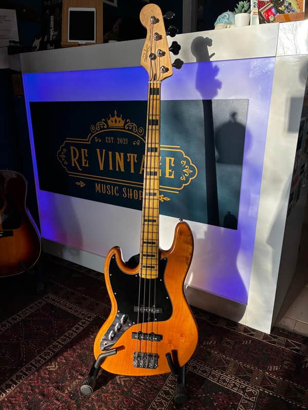 Fender Squier Vintage Modified '70s Jazz Bass LEFTHAND - Natural image 1