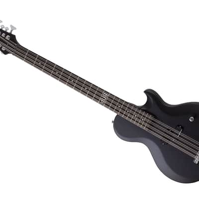 Schecter dUg Pinnick DP-12 Left Hand Solid Body Bass Guitar Ebony/Satin Black - 460 - Used image 1