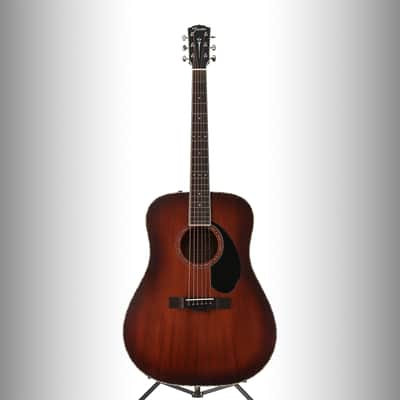 Fender PD-220E Dreadnought, All Mahogany, Ovangkol Fingerboard, Aged Cognac Burst (RP) image 5