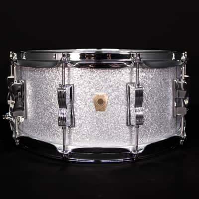 Ludwig 14" x 6.5" Classic Maple Snare Drum, Silver Sparkle image 1