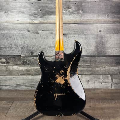 Fender Custom Shop 1956 Hardtail Stratocaster Heavy Relic, Black image 2