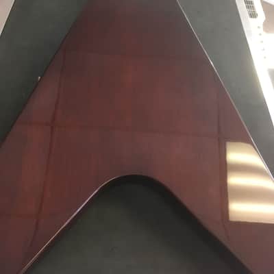 Stagg Flying V Electric Guitar Gloss Walnut image 5