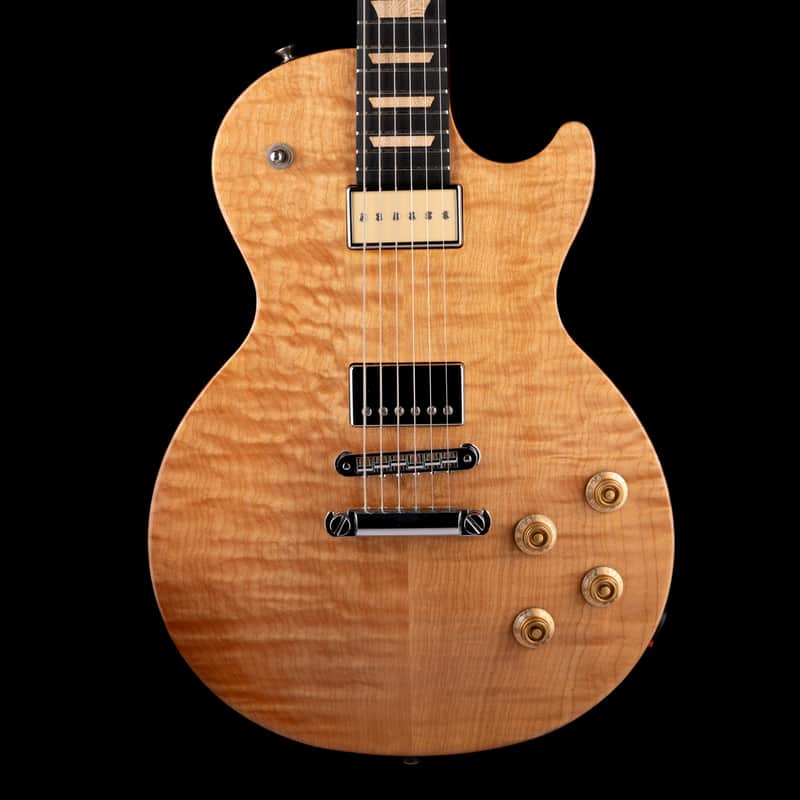 Pre Owned 2008 Gibson Limited Edition Guitar Of The Month Les Paul Push Tone Antique Natural With OHSC