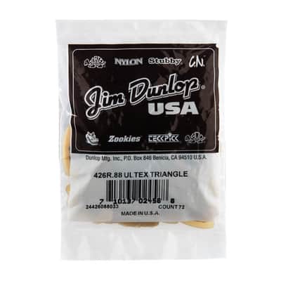 Dunlop 426R.88 Ultex® Triangle Guitar Picks 72 Picks image 1