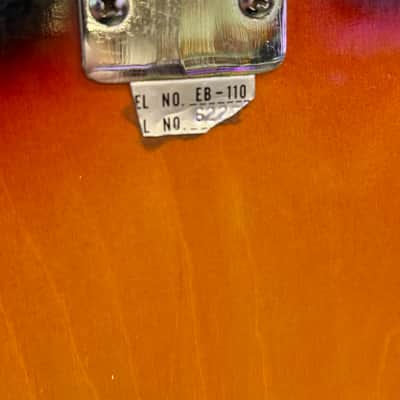 Teisco Shark Fin Bass Made In Japan, Burst Vintage '60s- Pre Owned image 17