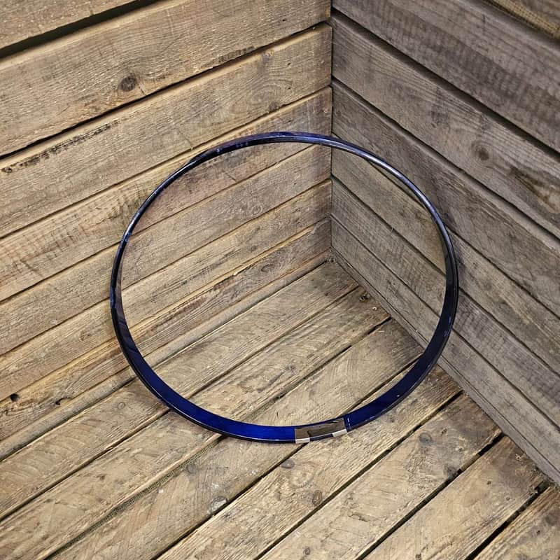Premier XPK 22" Bass Drum Hoop 1990s, Blue USED! RKHOP060925 image 1