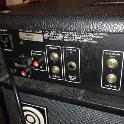 Acoustic Control B320 Bass head 1979 1970's-80's 320 image 5