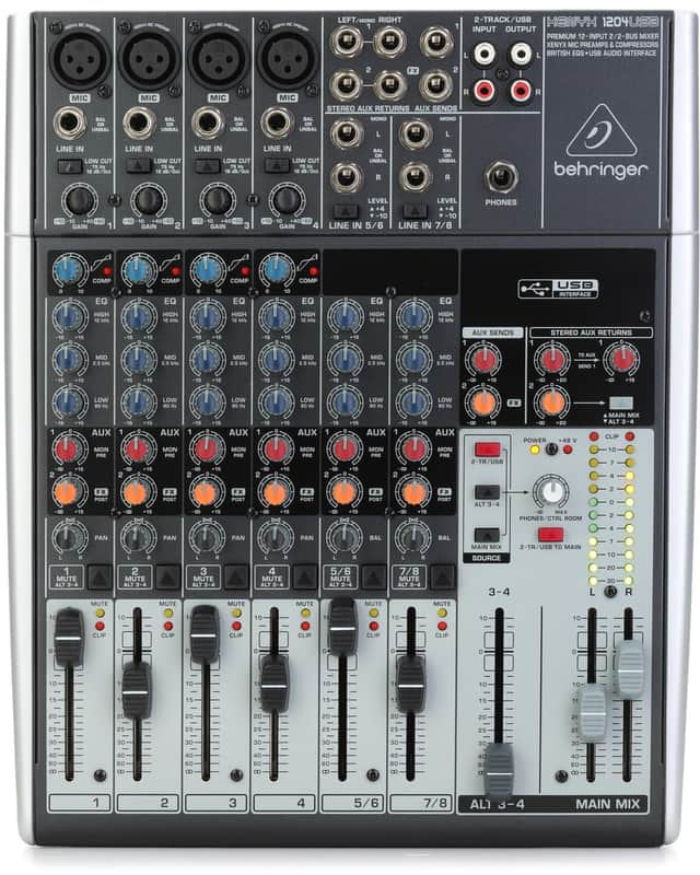 Behringer Xenyx 1204USB Mixer with USB image 1