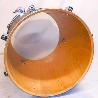 Vintage 80's SONOR PHONIC-PLUS Series 18" deep x 16" wide Makassar Ebony Floor Tom image 4