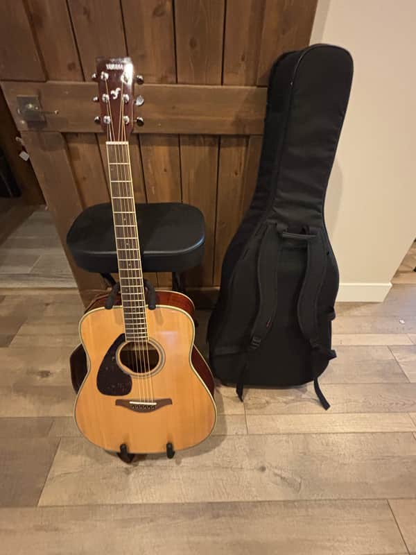 Yamaha FG820L Folk Acoustic Guitar Left-Handed 2010s - Natural image 1