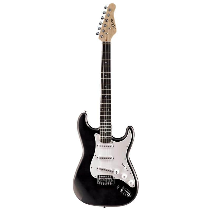 Austin Classic Double Cutaway Black AST100BK White Gard Austin AST100BK 2025 - BLACK image 1