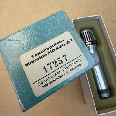 Sennheiser MD 420 vintage microphone made in Germany with original box image 6