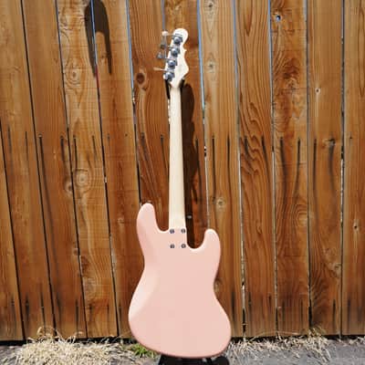 G&L USA JB Sunset Coral Left Handed 4-String Electric Bass Guitar w/ Black Tolex Case (2022) image 8