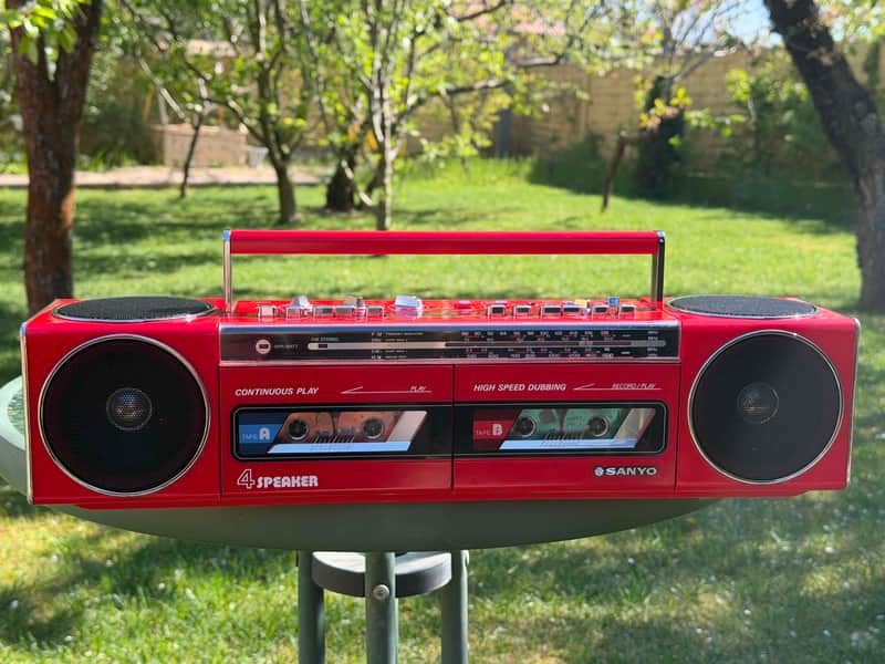 Sanyo W400 Rare Vintage Cassette Deck Boombox Serviced Warranty image 1