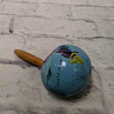 Unknown "Miami Beach" Blue Mexican Maraca Shaker image 7