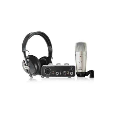 Behringer U-PHORIA STUDIO Complete Recording/Podcasting Bundle with UM2 USB Audio Interface, Condenser Microphone and Studio Headphones image 2