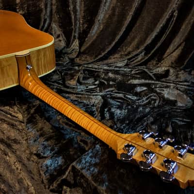 Guild D30 1987 Westerly Rhode Island Built Highly Figured Flame Maple Neck and Body Guild Acoustic image 4