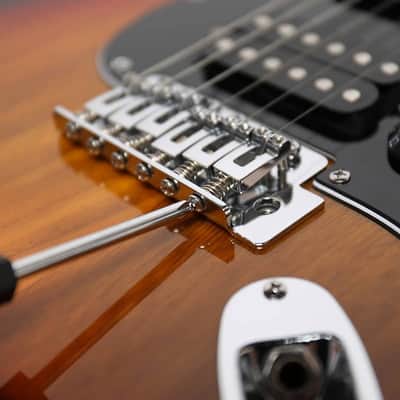 Glarry GST HSS Pickups Electric Guitar w/20W Amplifier Sunset image 11