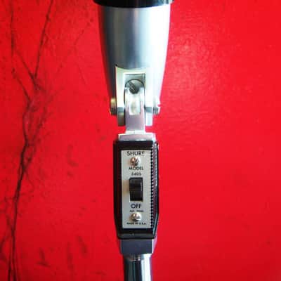 Vintage 1960's Shure 540S dynamic microphone High Z harp mic w Belden cable 575S image 5