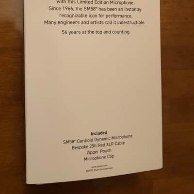 Sold Out Supreme x Shure SM58 Dynamic Microphone Red White Supreme FW2020 image 6