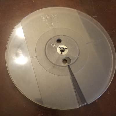 TEAC 7" RE-702 Tape Reel R2R Empty Japan Vintage Plastic 1/4" 1970s - smoked plastic image 4
