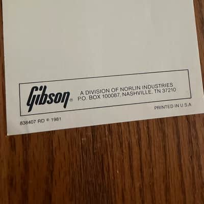 Original 1981 Gibson EDS 1275 brochure 1980s - Original image 3