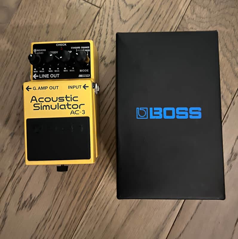 Boss AC-3 Acoustic Simulator (Dark Gray Label) 2006 - Present Yellow image 1