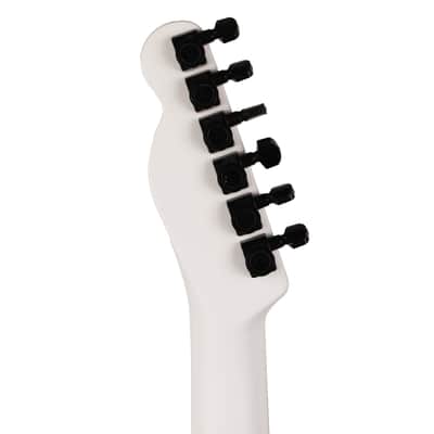 Fender Jack White Triplesonic Acoustasonic Telecaster Satin Arctic White with Black Top image 7
