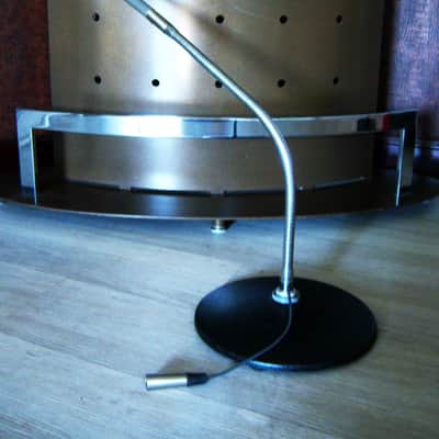 Vintage 1970's Atlas Sound MS12C microphone floor stand variant w GN-19 gooseneck, P3F XLR connector and cable Shure Electro Voice MS11C MS10C # 1 image 10