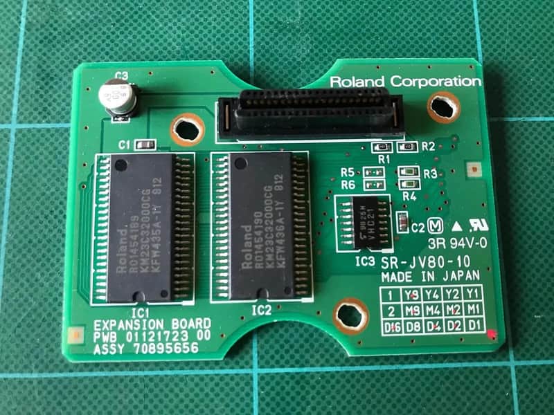 Roland SR-JV80-10 Bass and Drums Expansion Board 1990s - Green