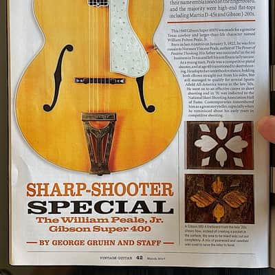 Gibson Super 400N Special Order 1940 - a very rare 1 of a kind Documanted Big Blonde Bad Boy ! image 20