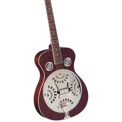 Regal RD-40M Studio Series Roundneck Resophonic Guitar – Natural Mahogany image 1