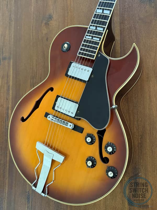 Greco S55 Guitar, Full Hollow Body, (ES175), Sunburst, 1977