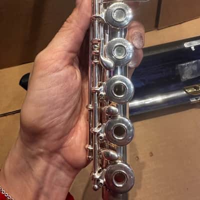 Gemeinhardt 3SB Intermediate Flute – Solid Silver – Elkhart, Indiana USA - Gold-Plated Lip Plate image 19