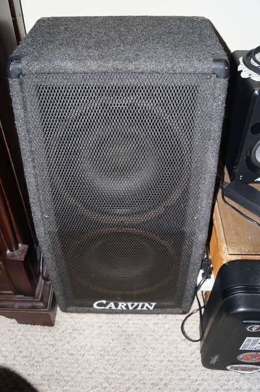 Carvin V212 2x12" Vertical Speaker Cabinet With Speakers Unknown Dark Gray image 1