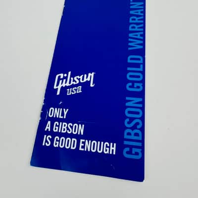 Gibson Gold Warranty Registration Booklet – Late ’90s / Early 2000s