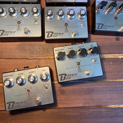 General Vintage Tone Brown Box MKII FX pedal Overdrive / Distortion ODS Classic Version Hand Made image 8