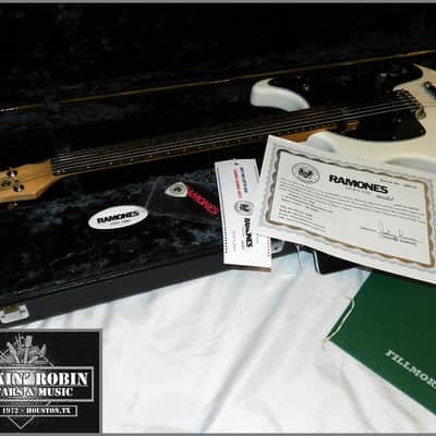Mosrite Johnny Ramone Signature Fillmore Japan 1996 White w/Ramones Case & COA image 3