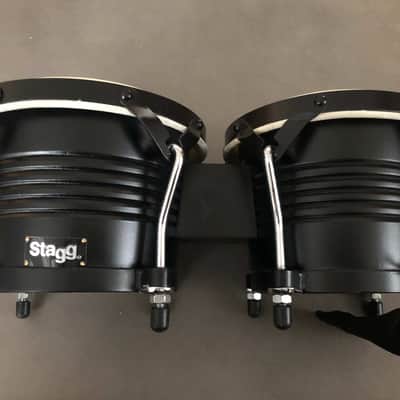 Stagg 7.5 x 6.5 Latin Wood Bongos Black Bild 3