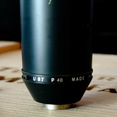Neumann U 87 Large Diaphragm Multipattern Condenser Microphone 1967 - 1985 - Matte Black image 2