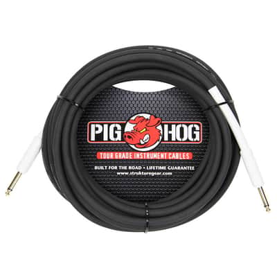 Pig Hog PH25 1/4" TS Straight Instrument Cable - 25'