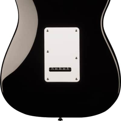 Squier Sonic Stratocaster Left-Handed, Maple Fingerboard, White Pickguard, Black image 3