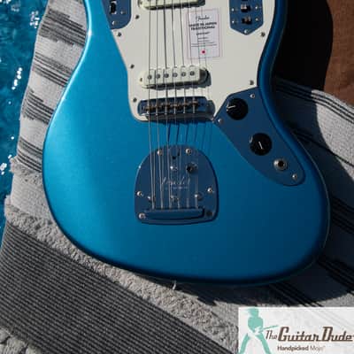 Fender MIJ FSR Traditional II Late '60s Jaguar w Matching Headstock! Limited Edition Lake Placid Blue - Better Than New! Pro Set Up w Perfect Frets/Action/Intonation! image 2