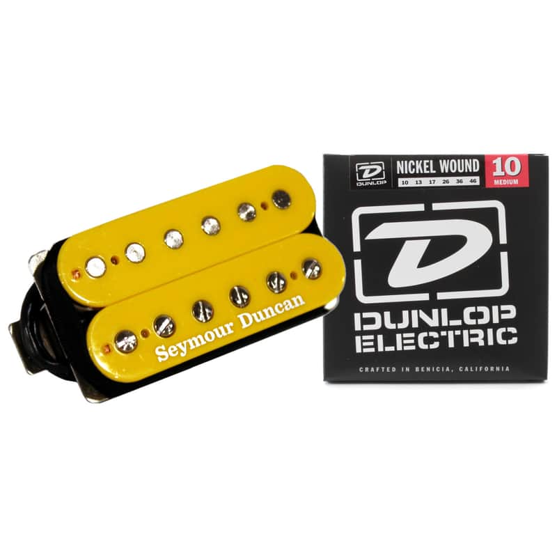 Seymour Duncan SH-4 JB Yellow Humbucker Custom Pickup Bundle | Reverb