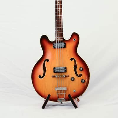 Klira Hollowbody Bass 1960s Sunburst image 1