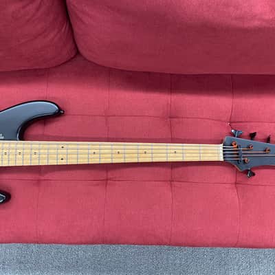 Matthieu Combe Alys-5 5-String Bass, Birdseye Maple Neck - Black w/ Agular Pickups image 10
