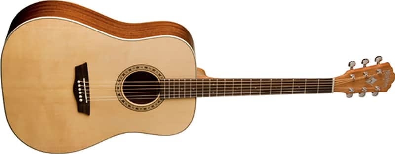 Washburn D7S Harvest Dreadnought Acoustic Guitar. Natural Gloss image 1