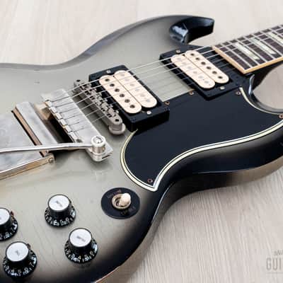 2025 Gibson Custom Shop 1961 Les Paul SG Standard CME Spec Murphy Lab Heavy Aged Silverburst w/ Case, Tags, CoA image 6