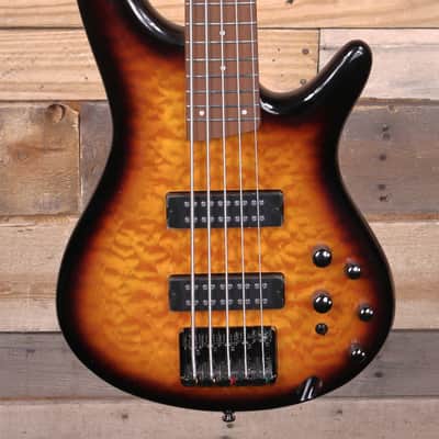Ibanez SR405EQM 5-String Bass Dragon Eye Burst image 1