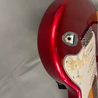 Vintage 1966 Fender Strat – Rare Candy Apple Red – All Original, Excellent+ image 13
